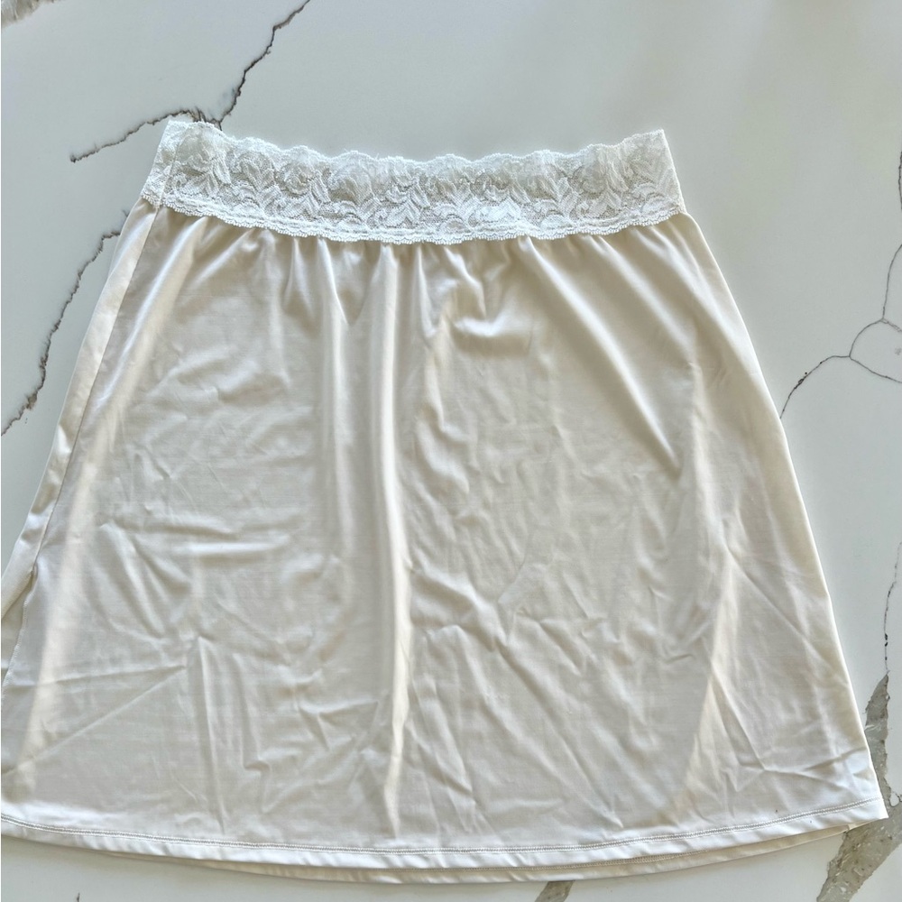 White Lace Trim Under Skirt